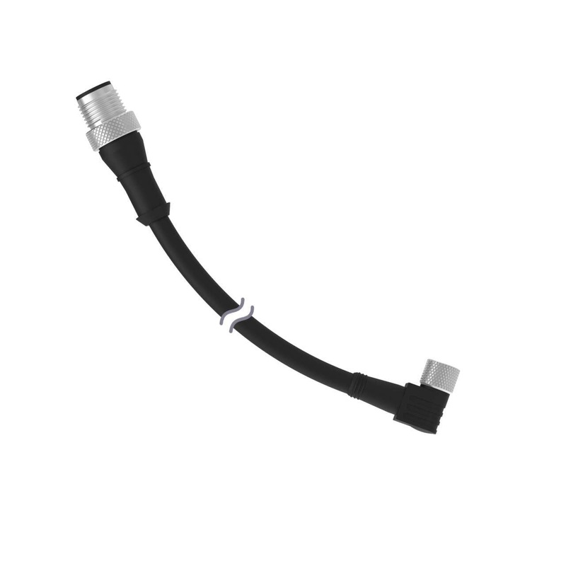 Banner 25058 | PKW4M-403-MQDEC | Cordset M8 Threaded to A-Code M12 Double Ended