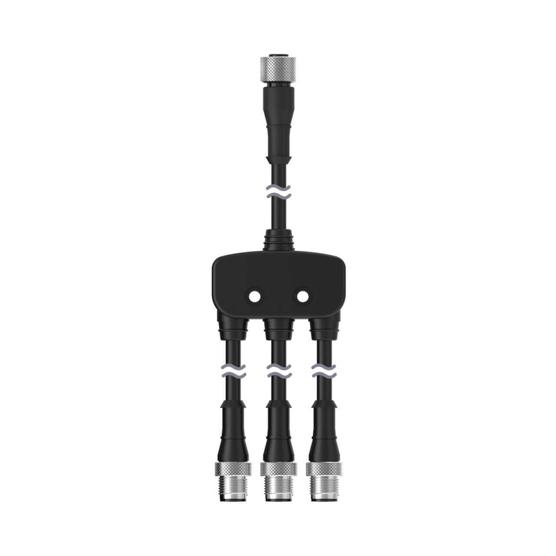 Banner 93097 | CSF3A-M12F81M12M41 | M12 QD Splitter Cable