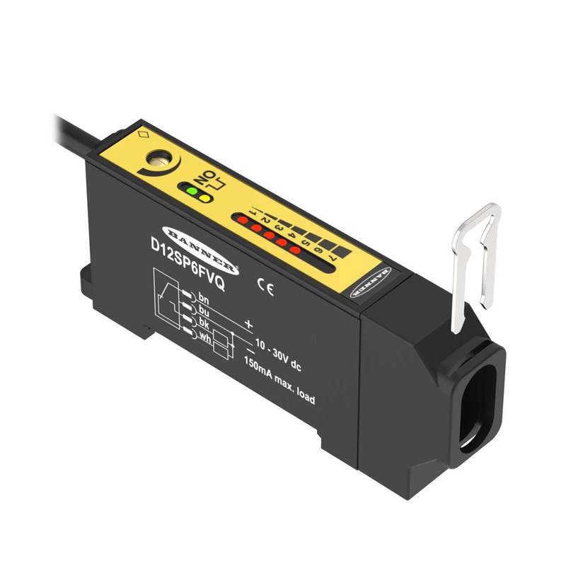 Banner 33715 | D12SP6FVQ | D12 Series: Glass Fiber Optic