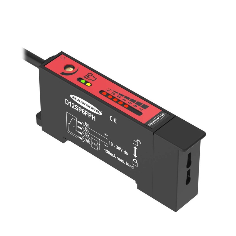 Banner 34972 | D12SP6FPH | D12 Series: High Power Plastic Fiber Optic