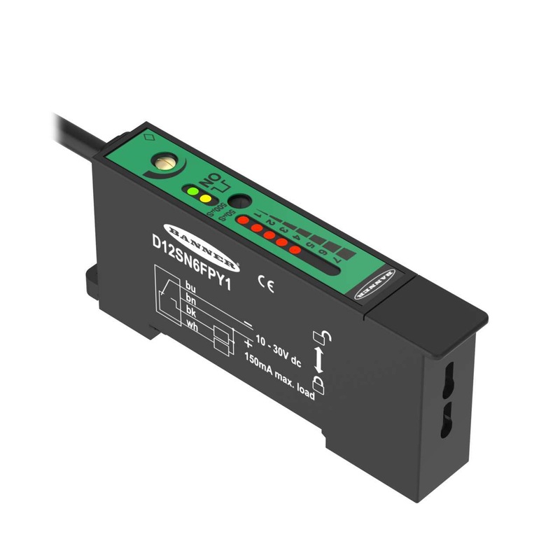 Banner 35501 | D12SN6FPY1 | D12 Series: High Speed Plastic Fiber Optic