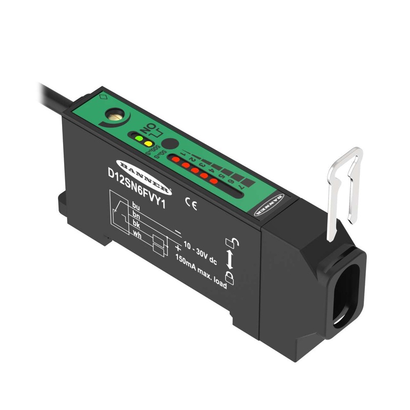Banner 35505 | D12SN6FVY1 | D12 Series: High Speed Glass Fiber Optic