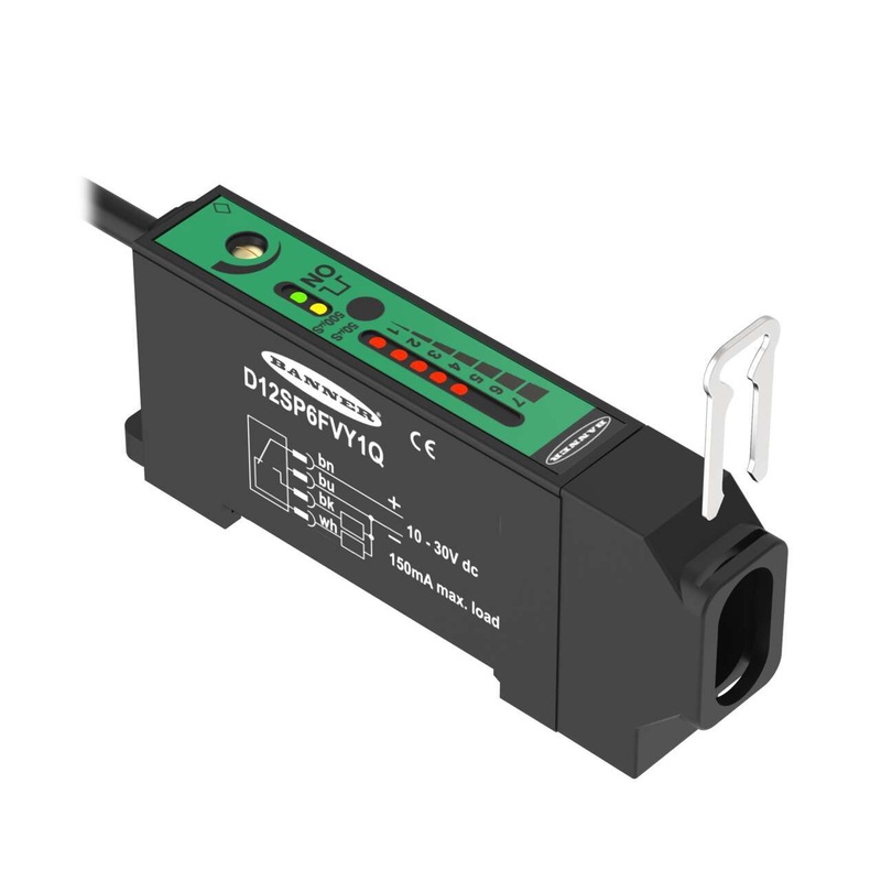 Banner 35508 | D12SP6FVY1Q | D12 Series: High Speed Glass Fiber Optic