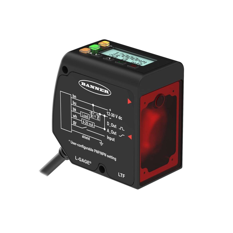 Banner 94855 | LTF12UC2LD | Laser Diffuse Time-of-Flight Sensor