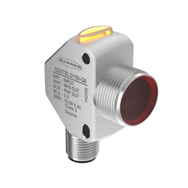 Banner 95341 | Q3XTBLD150-Q8 | Q3XT Series: Laser Diffuse with BGS