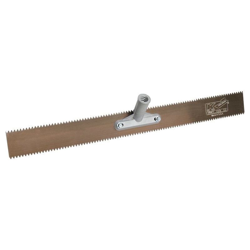 Kraft Tool GG591-01 18" Double 3/16" V-Notch Steel Rake Head