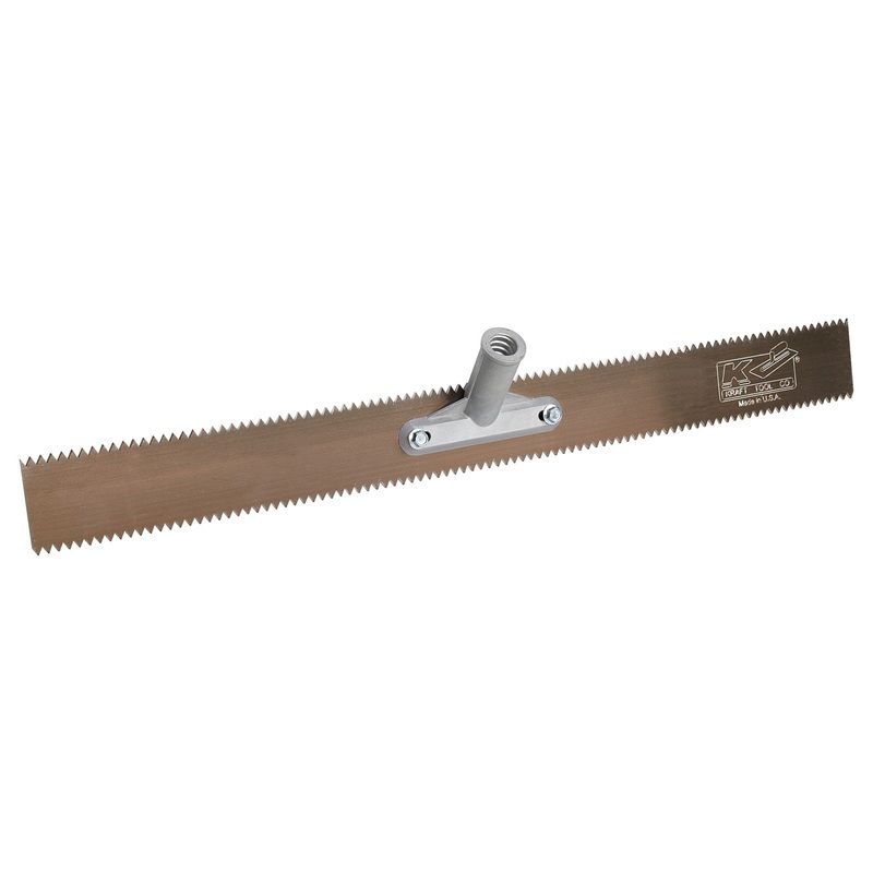 Kraft Tool GG606-01 24" Double 1/4" V-Notch Steel Rake Head