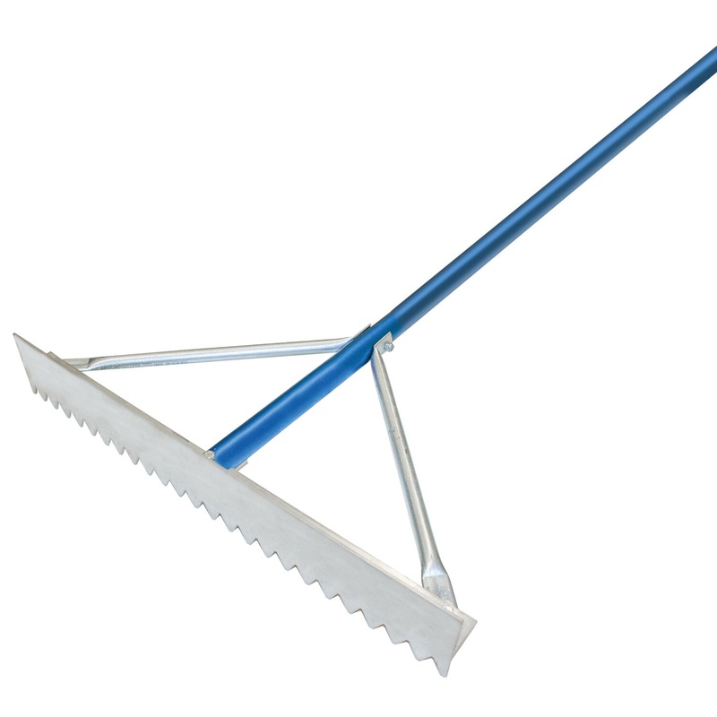 Kraft Tool GG626 36" Magnesium Asphalt Rake with 7' Blue Handle
