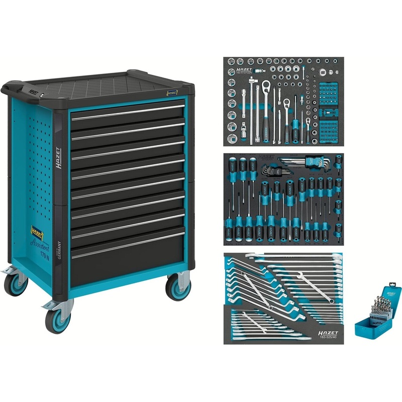Hazet 179N-8/228 Tool trolley 228-pieces  8 Drawers total