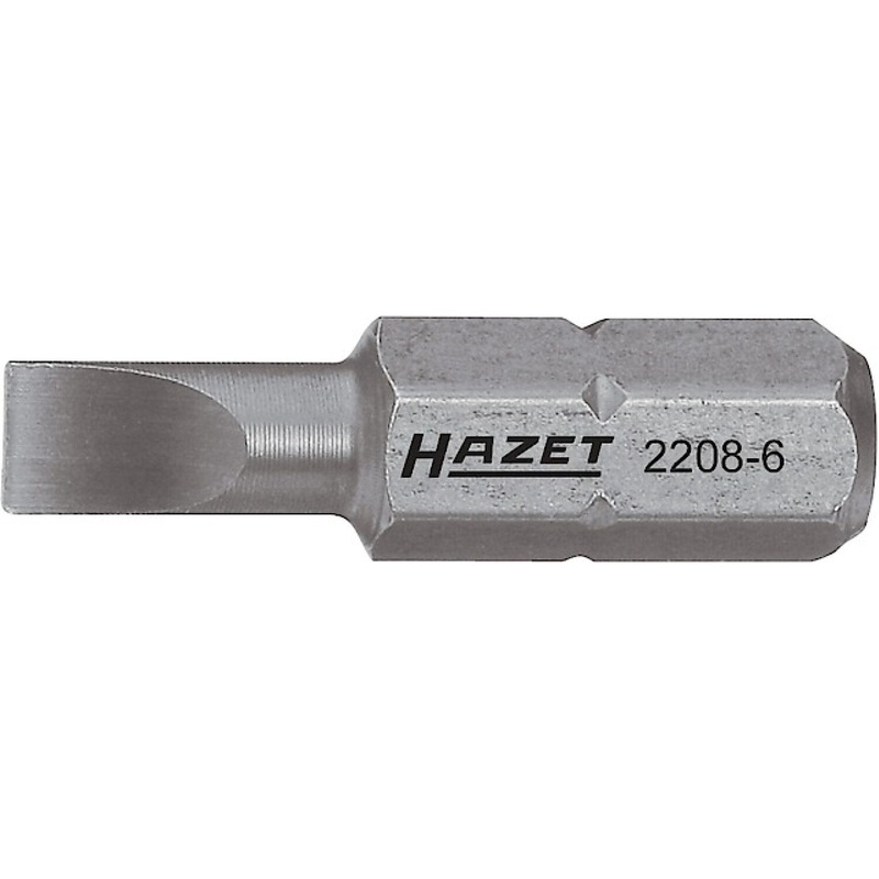 Hazet 2208-11 1/4 Inch hexagon Solid Slot Profile Size 1.2 x 8 mm