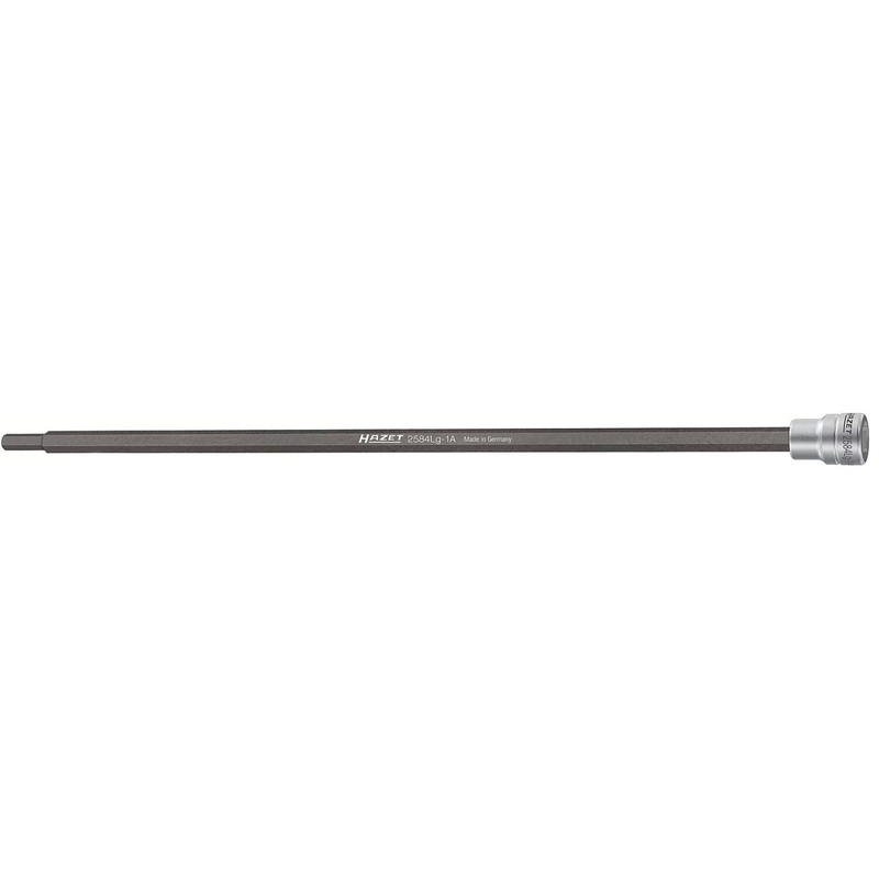 Hazet 2584LG-1A 3/8 inch (10 mm) Square  Hollow Drive Shaft Screwdriver Socket  Inside hexagon Profile  6 mm