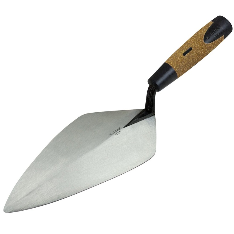 W. Rose RO112-12K 12 Wide London Brick Trowel with Cork Handle