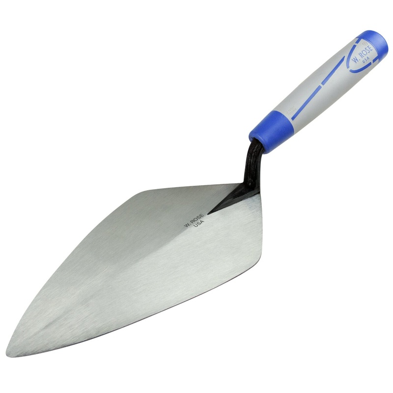 W. Rose RO112-12SH-PK2 12 Wide London Brick Trowel with ProForm Soft Grip Handle