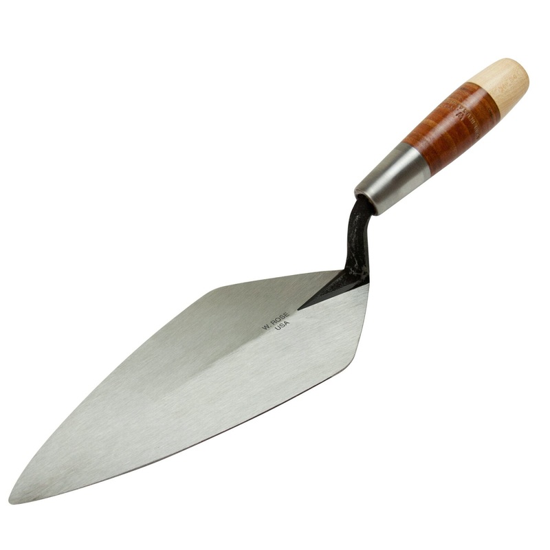 W.Rose RO316-9-PK2 9 Narrow London Brick Trowel with Leather Handle