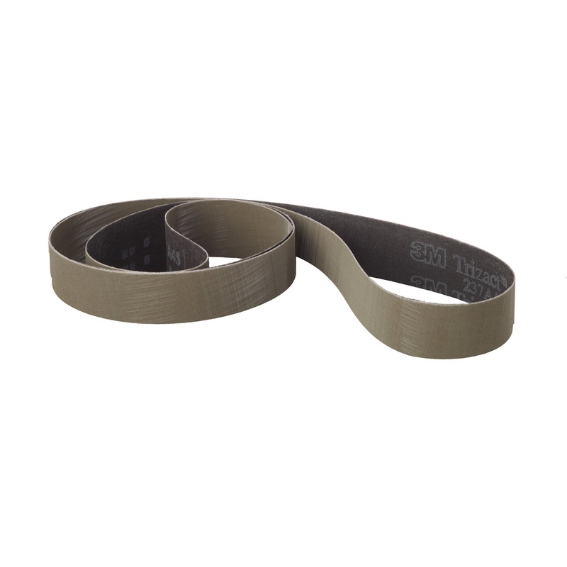3M Trizact Cloth Belt 237AA, A30 X-weight, 2 in x 37 in, Film-lok,Full-flex