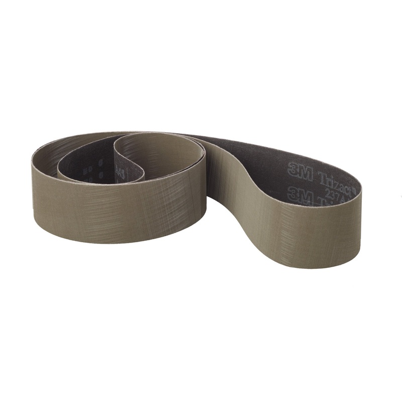 3M Trizact Cloth Belt 237AA, A30 X-weight, 4 in x 60 in, Film-lok,Full-flex