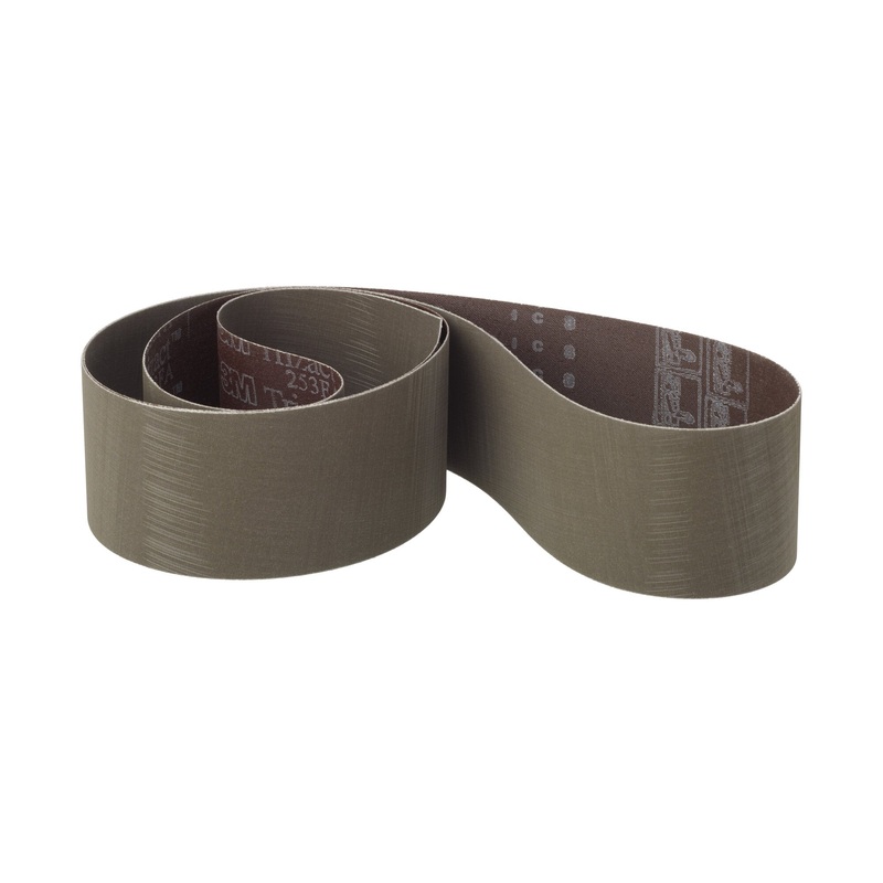 3M Trizact Cloth Belt 253FA, A45 XF-weight, 4 in x 132 in, Film-lok,Full-flex
