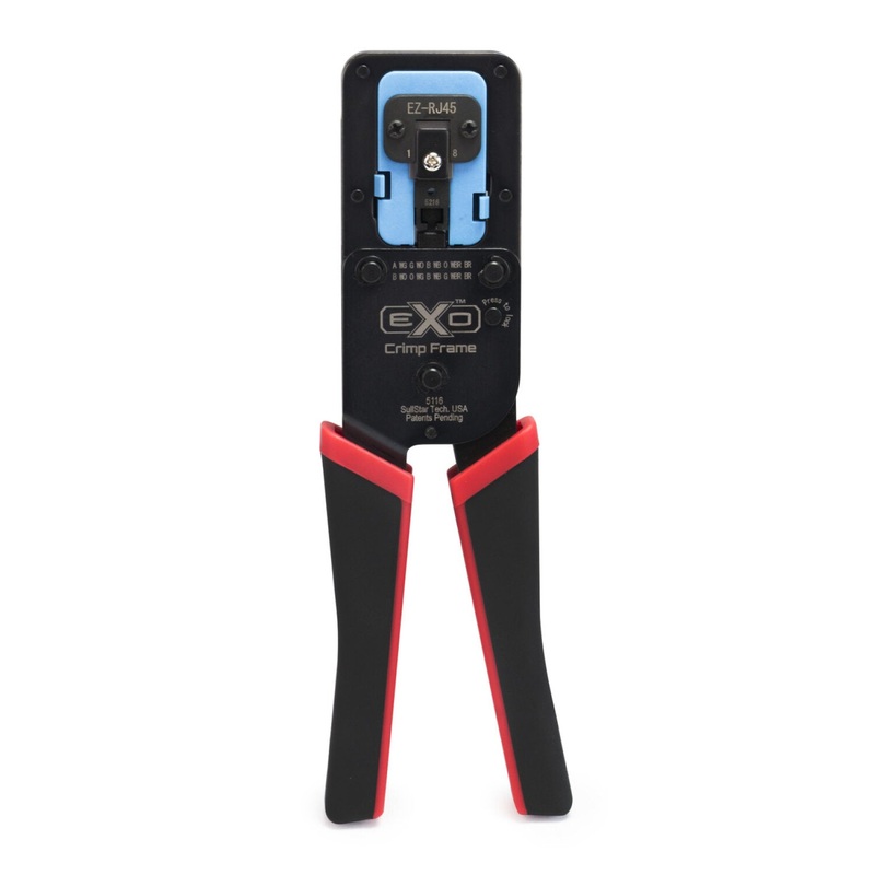 Platinum Tools 100062C EXO Crimp Tool Frame for EZ and ezEX Pass-Through RJ45 Connectors - Includes EZ-RJ45 Crimp Die Insert
