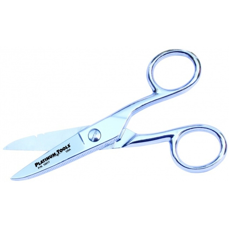 Platinum Tools 10517C Electricians 5 Scissor-Run Scissors