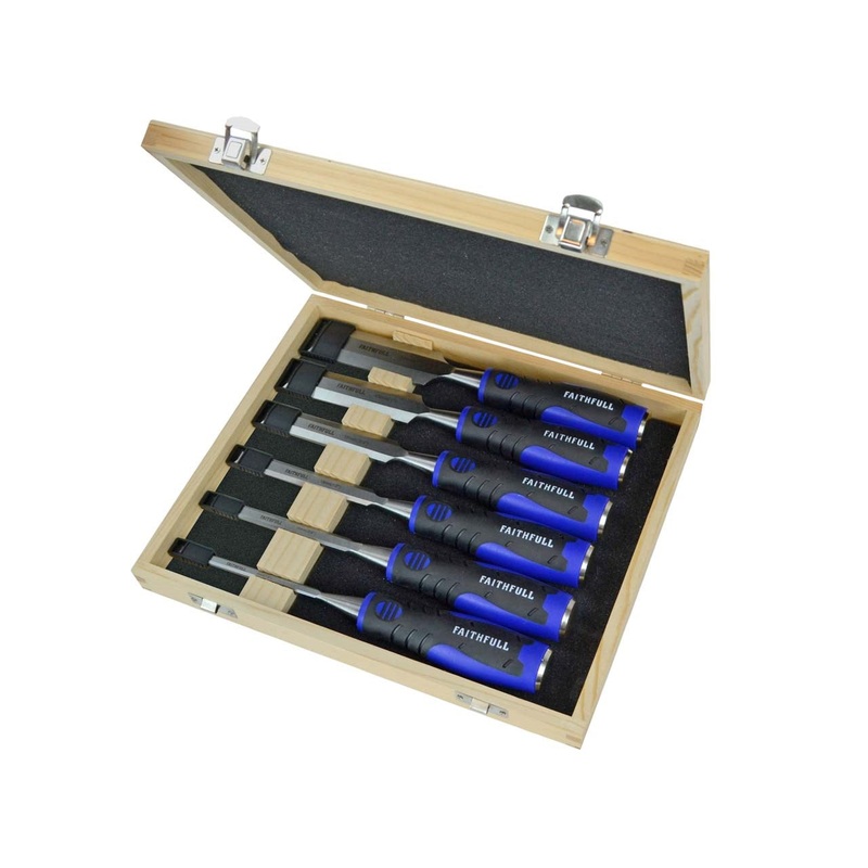 Faithfull 6 Piece Soft Grip Chisel Set