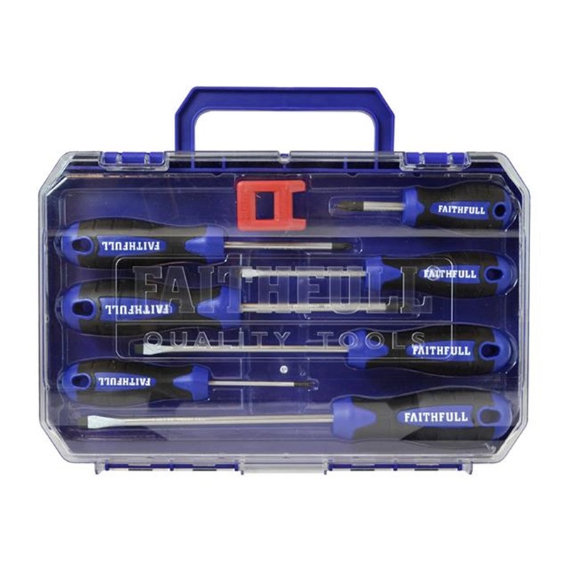 Faithfull 8 Piece Soft Grip Screwdriver Set