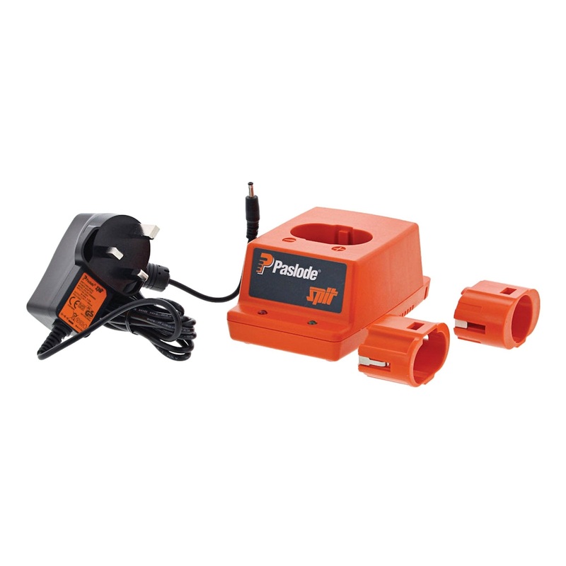 Paslode battery charger base with AC/DC adapter