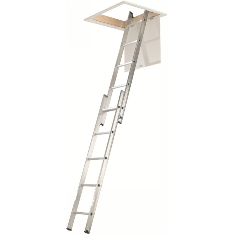Werner 2-Section Loft Ladder With Handrail