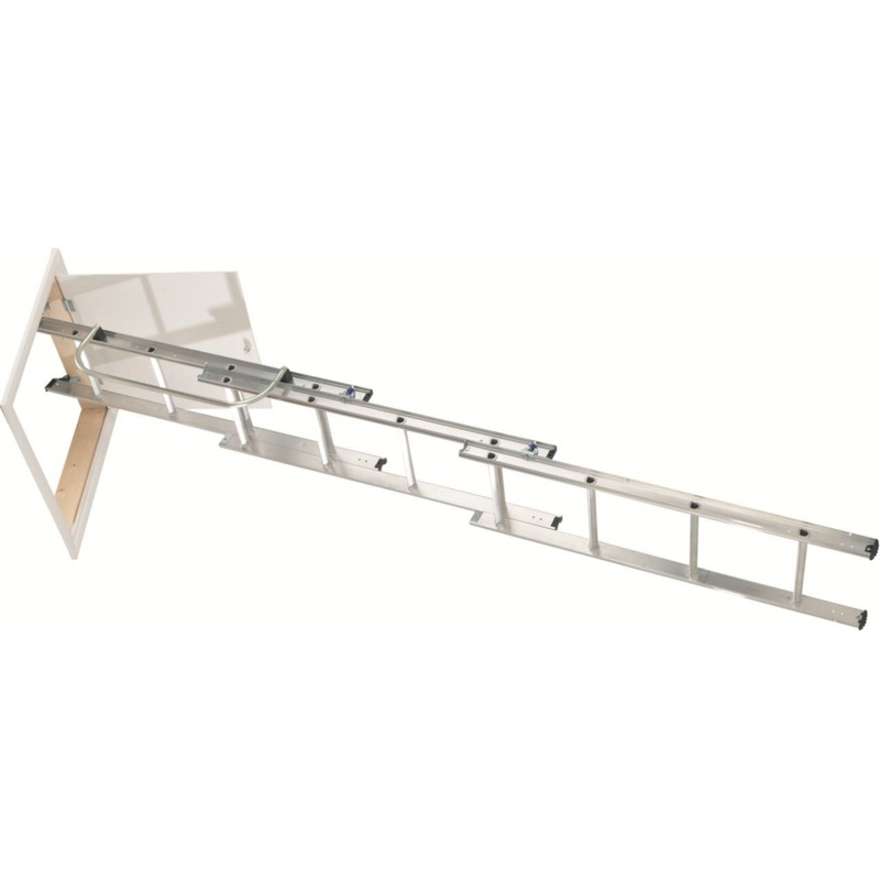 Werner 76003 3-Section Loft Ladder With Handrail