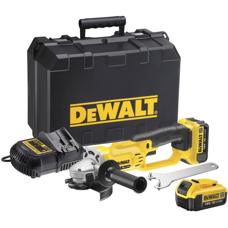 DeWalt DCG412 18V XR Li-Ion Cordless Brushed 125mm Angle Grinder Kit (405 Wattage)