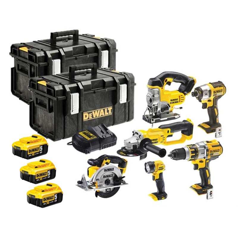 DeWalt DCK694 18V 5.0Ah XR Li-Ion 6 Piece Cordless Brushless Kit