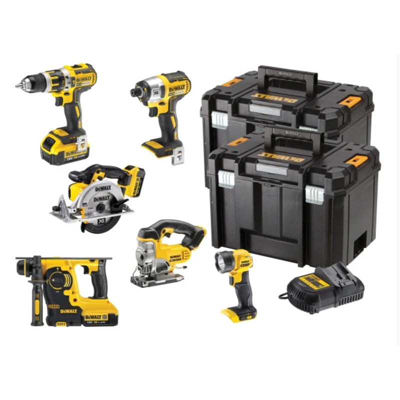 DeWalt DCK699 18V 4.0Ah XR Li-Ion 6 Piece Cordless Power Tool Kit
