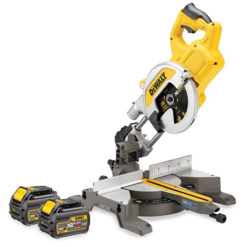 DeWalt DCS777 54V 6.0Ah XR Li-ion 216mm Mitre Saw Set