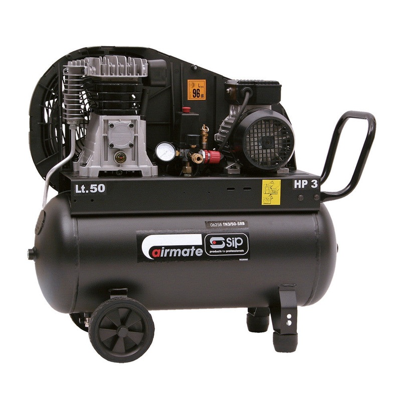 SIP Airmate TN3/50-SRB Belt Drive Air Compressor, 10bar