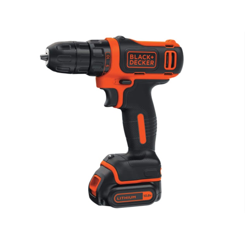 Black and Decker 10.8V Ultra Compact Drill Driver Set (1 x 1.5Ah Li-ion + Charger)