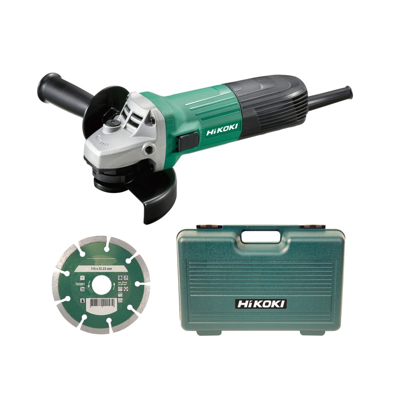 Hikoki 110V G12STX/J8 115mm Angle Grinder (Diamond Blade & Case)