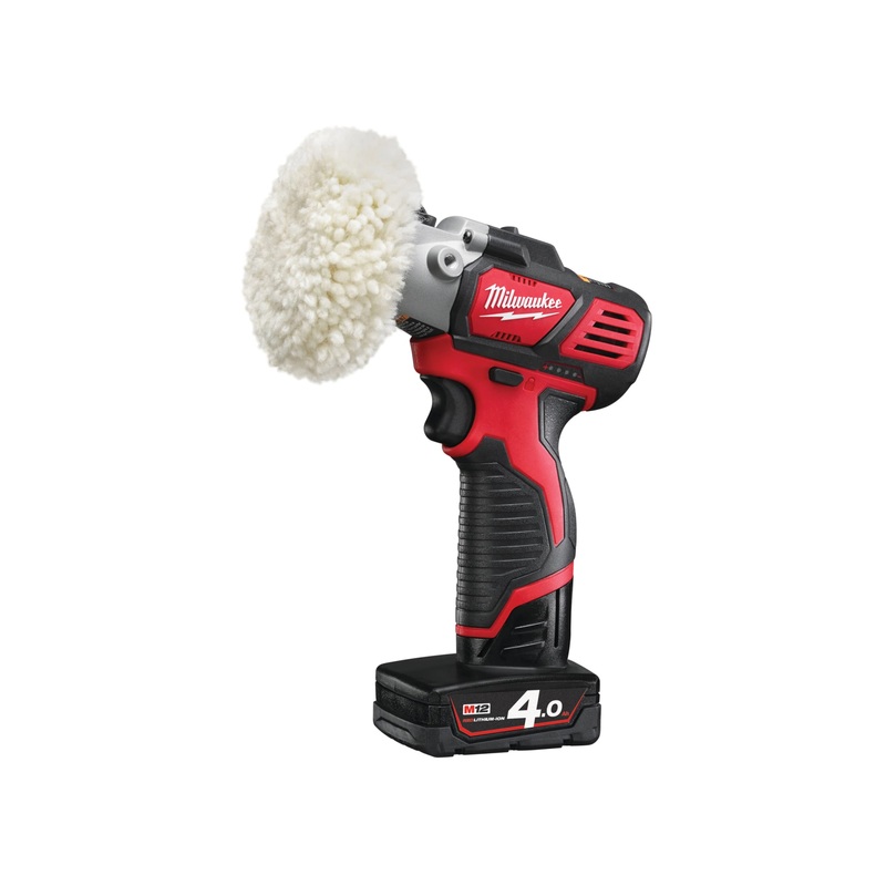 Milwaukee 12V M12 BPS-421X Cordless Sander/Polisher (4.0Ah/2.0Ah Li-ion, Charger, Kitbox)