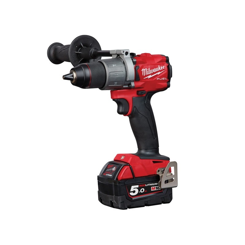 Milwaukee 18V M18 FPD2-502X FUEL Combi Drill Set (2 x 5.0Ah Li-ion)