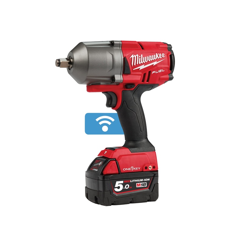 Milwaukee 18V M18 ONEFHIWF12-502X FUEL ONE-KEY 1/2" Impact Wrench Set (2 x 5.0Ah Li-ion, Charger, Case)