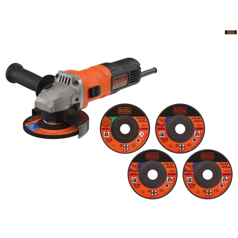 Black & Decker 240V BEG010A5 Heritage Angle Grinder (Corded)