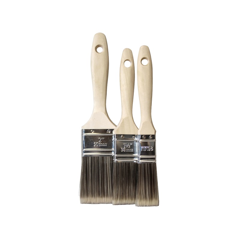 Faithfull Tradesman Synthetic Paint Brush 3 Piece Set