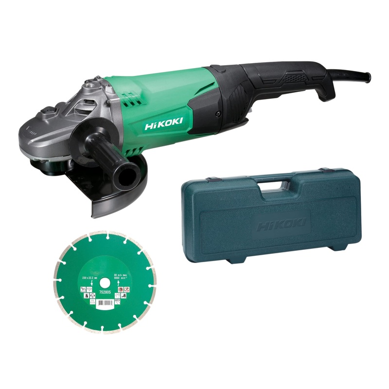 HiKoki 240V G23STCD/J1 230mm Angle Grinder (Diamond Blade & Case)