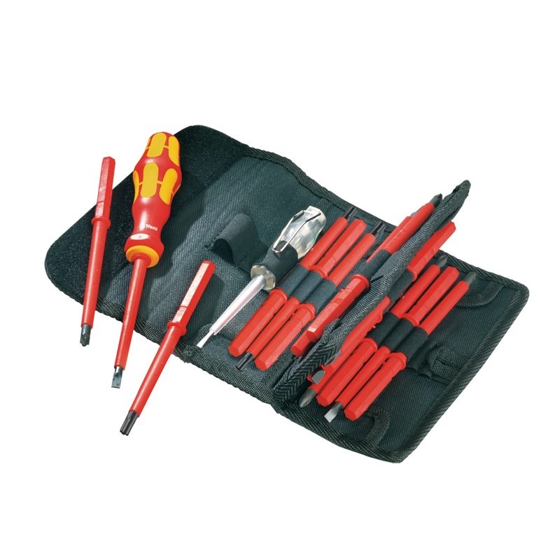 Wera Kraftform VDE Kompakt Interchangeable Screwdriver 16 Piece Set