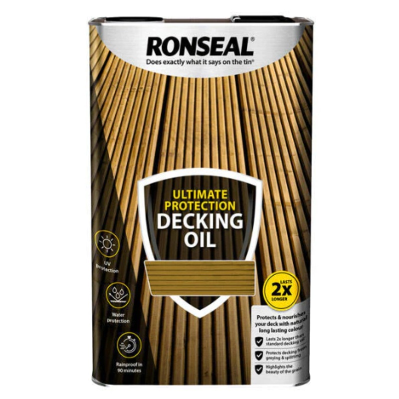 Ultimate Protection Decking Oil Natural 2.5 litre and 5 Litre