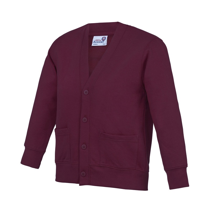Academy Burgundy - Kids Academy cardigan
