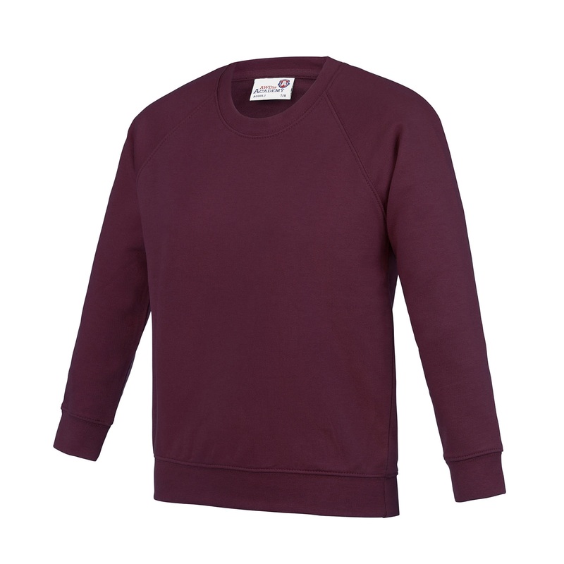 Academy Burgundy - Kids Academy raglan sweatshirt
