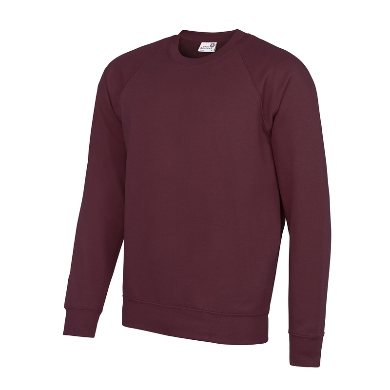 Academy Burgundy - Senior Academy raglan sweatshirt