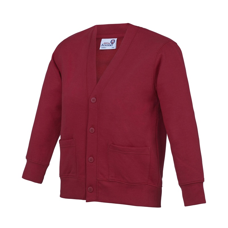 Academy Claret - Kids Academy cardigan