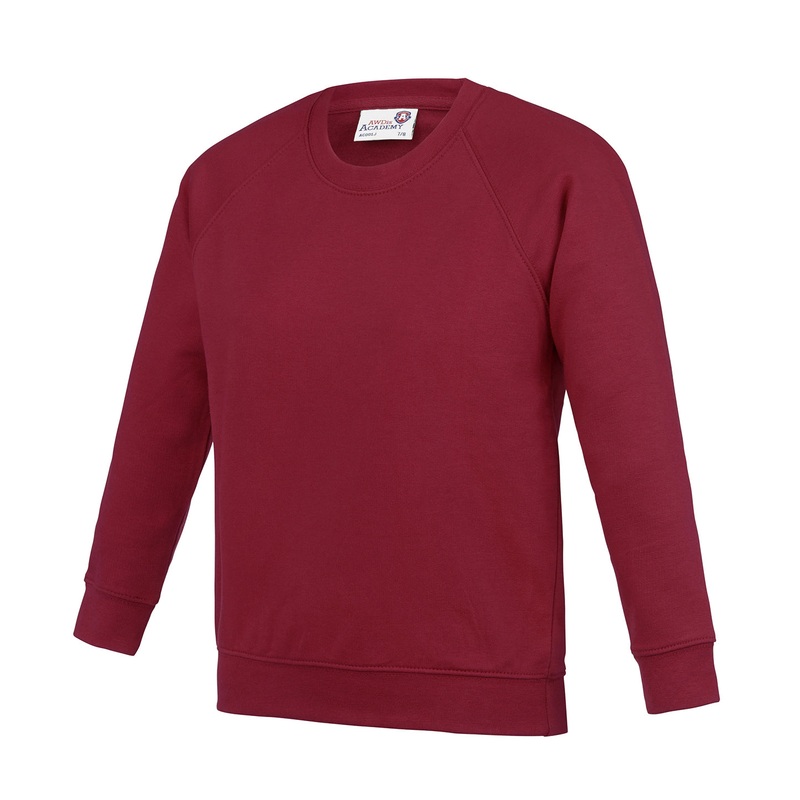 Academy Claret - Kids Academy raglan sweatshirt
