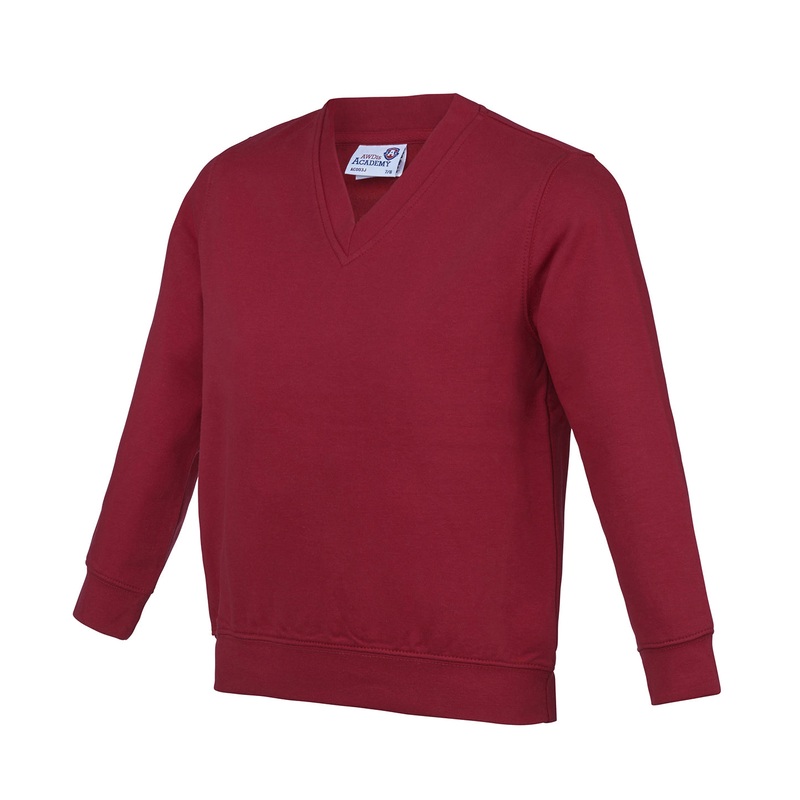 Academy Claret - Kids Academy v-neck sweatshirt