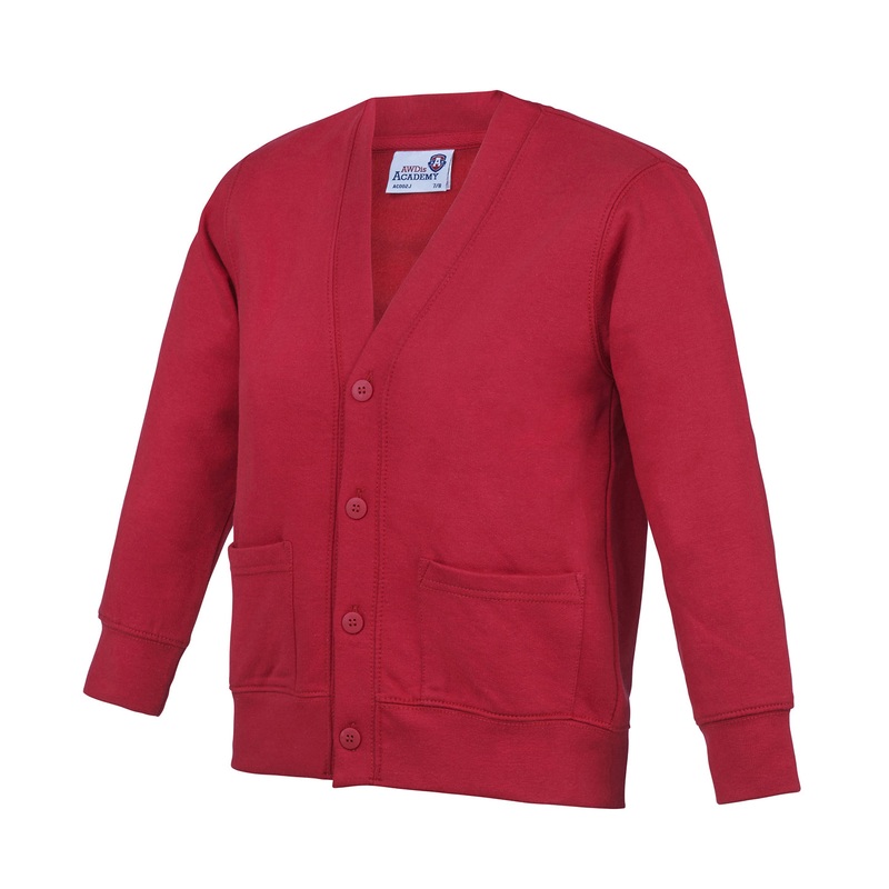 Academy Red - Kids Academy cardigan